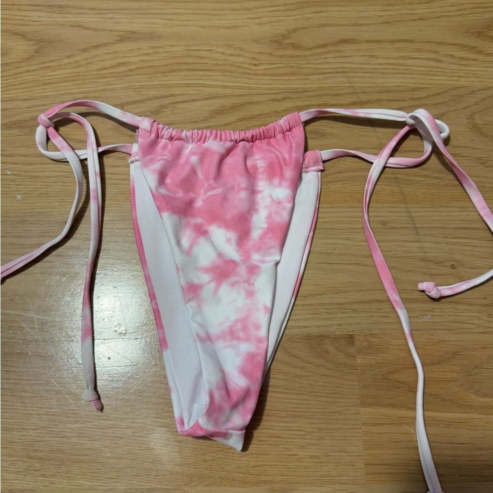 Pink Tie-Dye Bikini Bottom